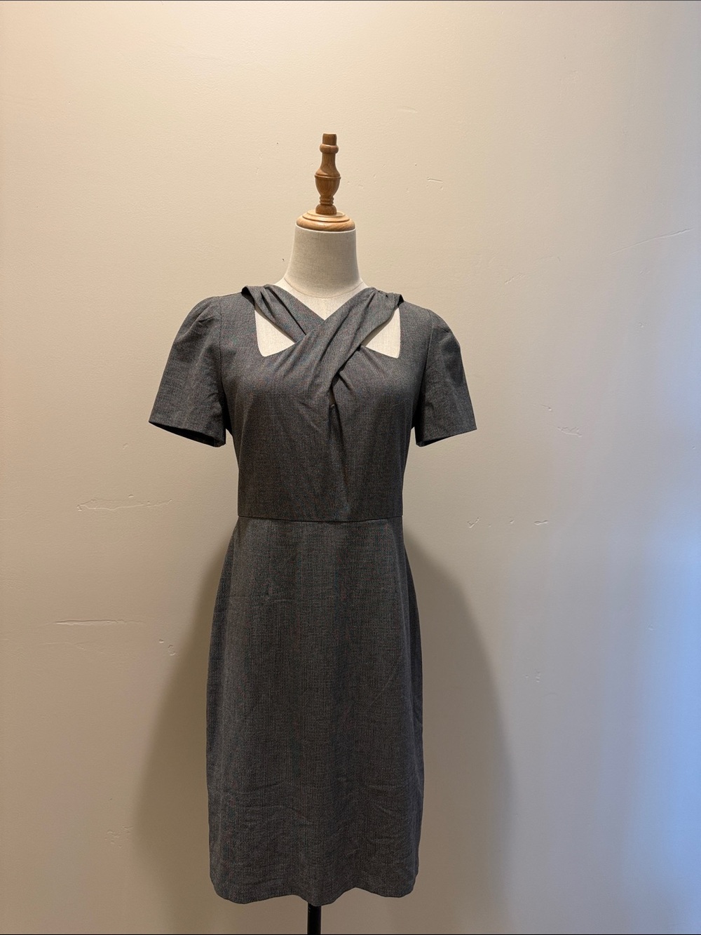 Gray career dress